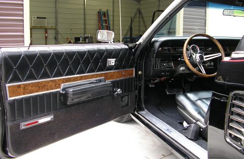 1969 Mercury Marauder - Interior view of a 1969 Mercury Marauder, highlighting the door panel and dashboard details.
