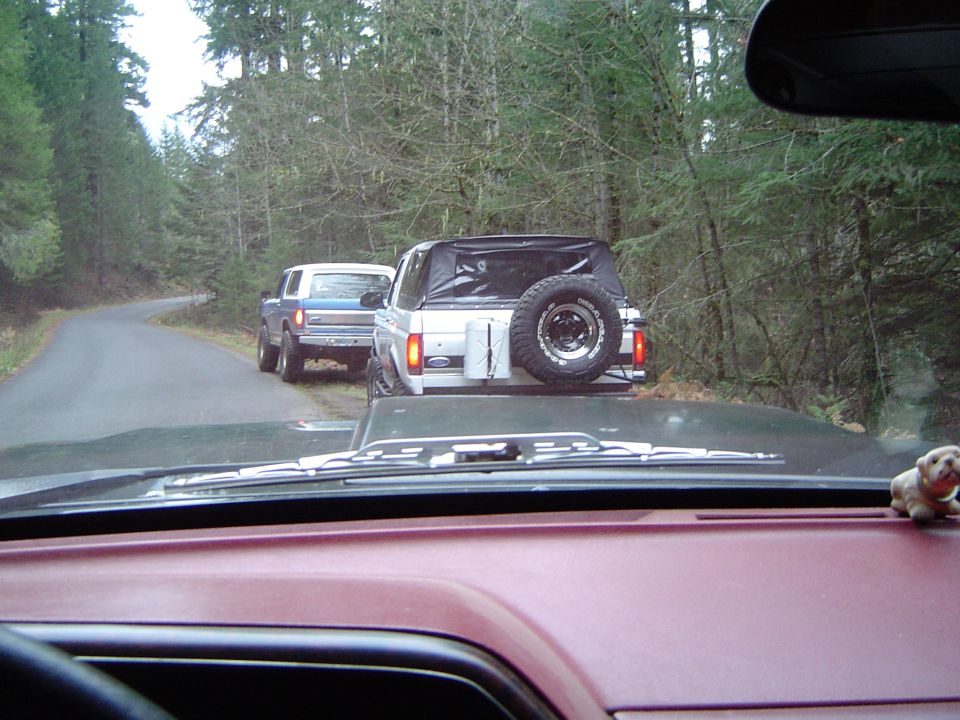 Last stop on the way up...Todd, myself, Mark, Alvie, Steve and Anne showed up for the run today