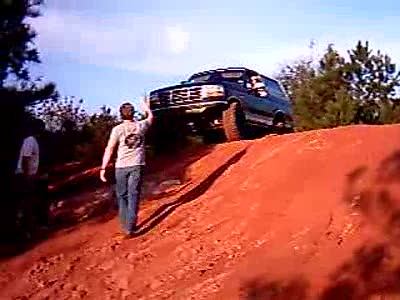 1993 Ford Bronco - Coming down a pretty easy hill.