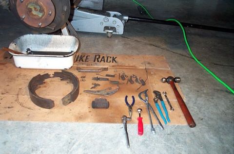1995 Ford Bronco - A shot of the old parts in amazingly good shape for 156,000 miles.