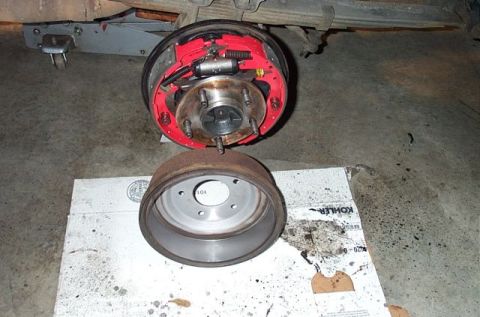1995 Ford Bronco - Bled the brakes, adjusted the e-brake, and test drove. Wow... what a difference in stopping power!