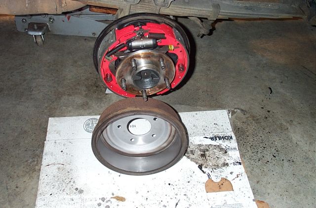 Bled the brakes, adjusted the e-brake, and test drove.  Wow... what a difference in stopping power!