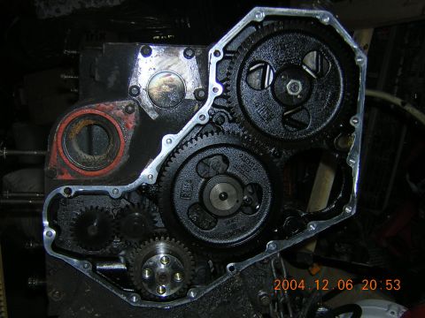 1984 Chevrolet Blazer - Close-up view of internal engine timing gears, with a timestamp indicating the photo was taken on December 6, 2004.