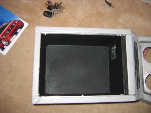 1995 Ford Bronco - Inside compartment all painted, again with pickup truck bed liner. Just can't get enough of that stuff.