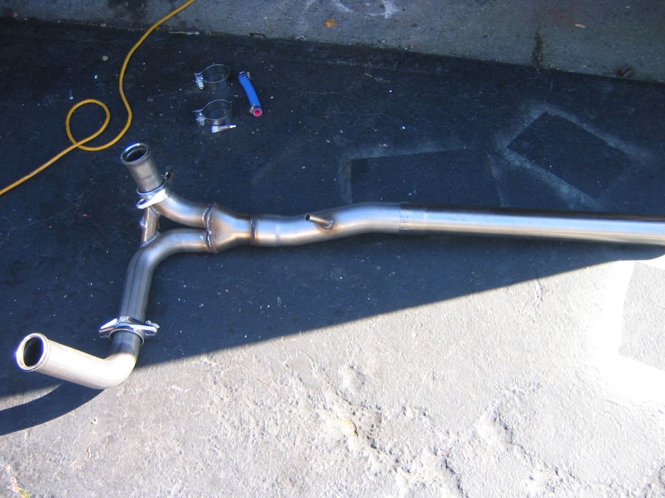 3" Bassaini Y pipe, I installed a cat later
