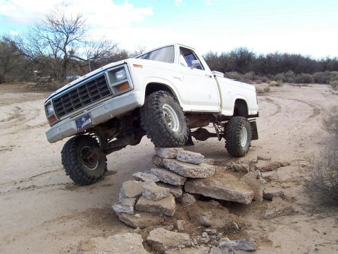 1981 Ford F-150 - Checking available flex.... not much.