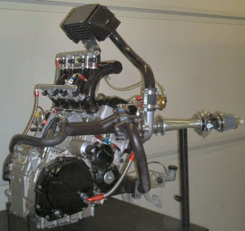 1985 Ford LTD Crown Victoria - Custom engine assembly with turbocharger and air intake system.