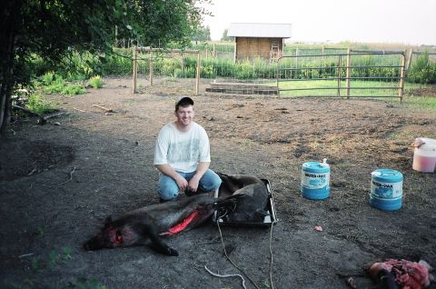 1979 Ford Bronco - Me with 2 wild pigs
