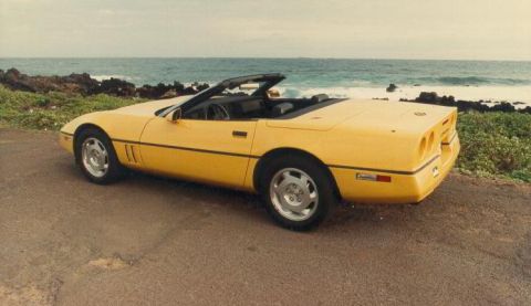1992 Suzuki XL - My 92 Vette convertable at Sandy Beach Hawaii.