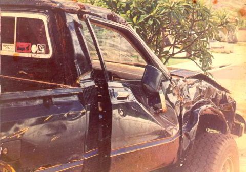 1992 Suzuki XL - My 79 Toyota 4x4 after I rolled it off a cliff when racing a friend up in the mountains in Helemanu military reservation, a spot thats off…