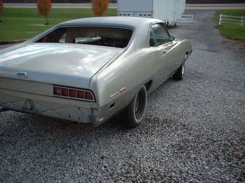 1971 Ford Torino - This 1970 Ford Torino is missing its rear bumper and appears to be undergoing restoration.