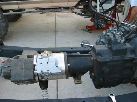 1994 Ford Bronco - Transfer case and transmission components are visible in this close-up shot.