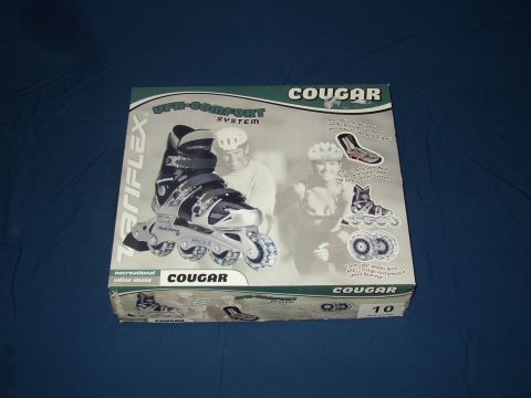 1987 Volkswagen Golf - Box for Cougar recreational inline skates, showing product details and graphics.