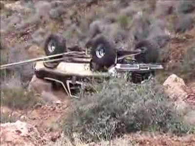 1979 Ford Bronco - Winching truck back on its wheels after the rollover