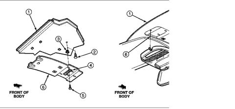 1996 Ford Bronco - 045B34 Console Mounting Rear Bracket for 1996; overhead console F4TB-98519A58