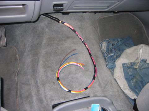 1995 Ford Bronco - All of the wires from the engine compartment are run. Interior next.