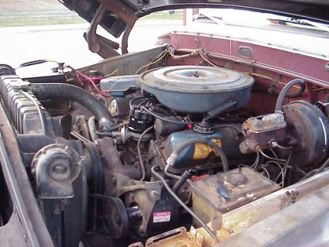 1973 Ford F-250 - View of the engine bay, showing the V8 engine and associated components.
