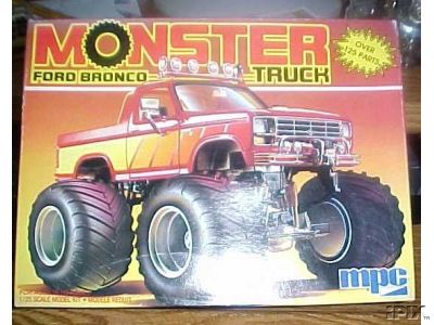 1979 Ford Bronco - This is the box art for a model kit depicting a Ford Bronco modified into a monster truck.