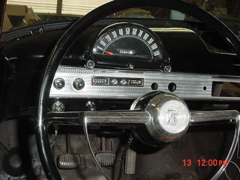 1954 Ford Customline - Another shot of the refurbished dash in the 54 Ford.