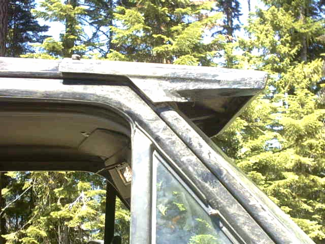 Hit a tree and ripped off the visor