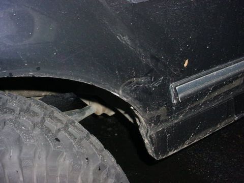 1995 Ford Bronco - Heres the pics from the Evergreen Ford Body Shop... had spots total that will be fixed.