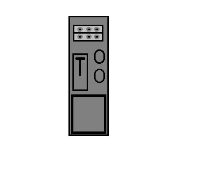 1990 Ford Crown Victoria LTD - This is a diagram of a car part, possibly a control module or switch panel.