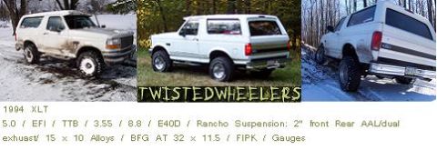 1995 Ford Bronco - 94XLT's banner