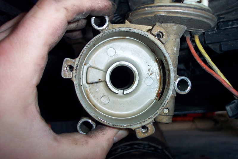 Remove the wheel with the contacts on it, and here's what you're left with