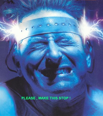 1988 Ford Bronco - A man appears to be undergoing an electrical experiment, with sparks flying from his head.