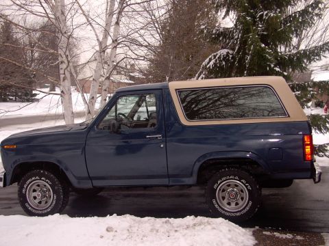 1986 Ford Bronco - Here's the truck just out of the body shop and covered in rust jelly spray and road salt.