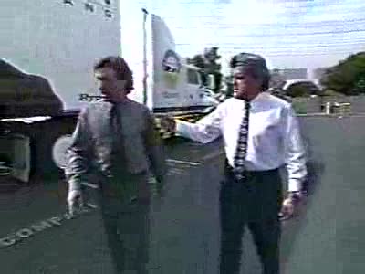 1992 Suzuki XL - Jay Leno vs Tim Allen Burnout Contest.
