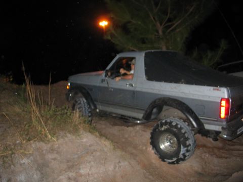 1992 Ford Bronco - climbing. this thing had two ledges that made it hard for my wheelbase to get up