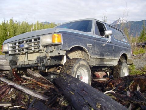 1987 Ford Bronco - jumpin logs