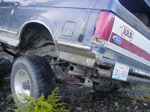 1987 Ford Bronco - rear was limited by those stupid retaining clips holding the leafs together