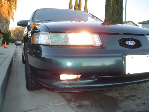 1993 Ford Taurus - The front grille and badge clearly identify this sedan as a 1993 Ford Taurus.