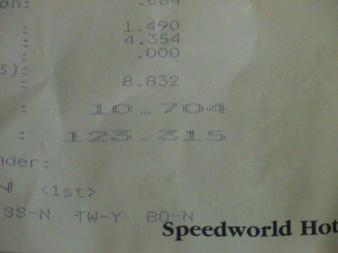 1979 Ford Bronco - This document displays racing times, including 8.832, 10.704, and 12.315 seconds.