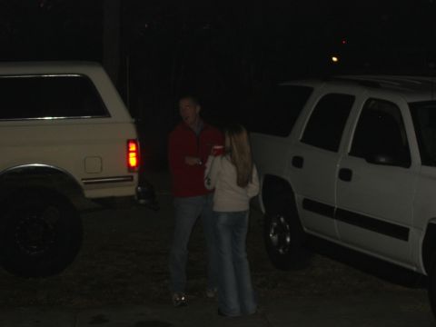 1989 Ford Bronco - This is how Jeff and Elysa party...lots of talking and no drinking. Except Elysa. And what a sexy Bronco next to that crappy Tahoe.
