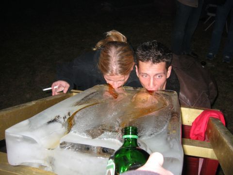 1989 Ford Bronco - Notice her spillage that she is not drinking. Notice the fact that round 2 is about to come down the luge and I'm not even done with round…