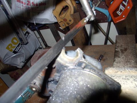 1986 Ford Bronco - I broke out the hack saw and liberated my old isolation mounts. There's gonna be violence if there's any trouble returning the old "modifie…