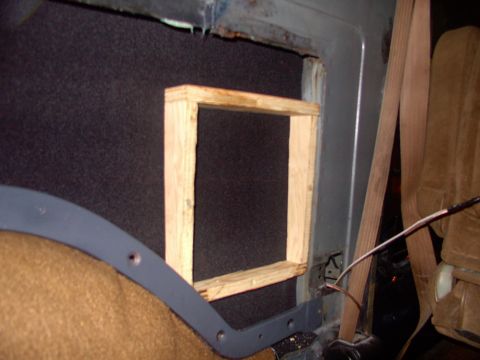 1986 Ford Bronco - Tough to make out the stock round indent for the speaker, but it's still there.