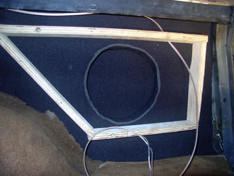 1986 Ford Bronco - There's the inner quarter and indented woofer recess insulated and the plywood box sides screwed to the rear quarter, with the 14 gauge spe…