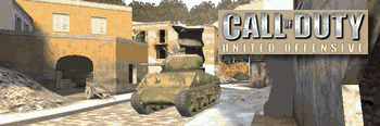 1988 Ford Bronco - A tank is shown in a street scene with buildings and a game logo.