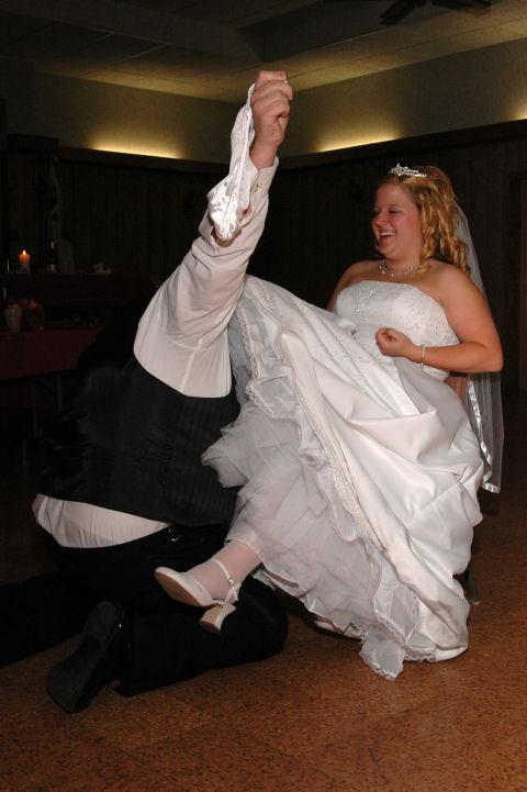 1985 Ford Crown Victoria LTD - Bride and groom dancing at their wedding reception.