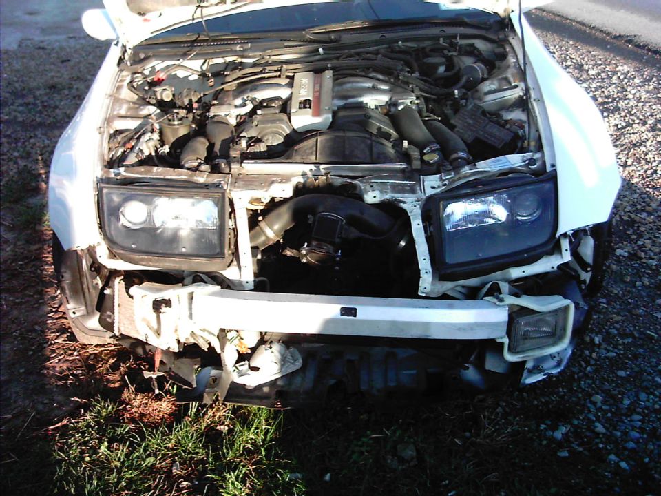 300zx twin turbo after a little accident.
