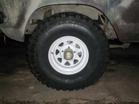 1979 Ford Bronco - This photo shows a close-up of a vehicle's wheel and tire, not the entire vehicle.