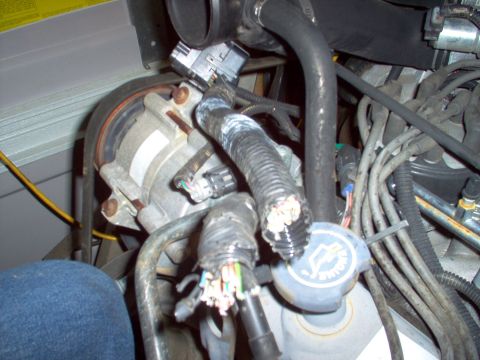 1996 Ford Bronco - The thieves had a tamper T-40 to unbolt the camper shell, but they apparently didn't have a 10mm to separate the engine connector, so they…