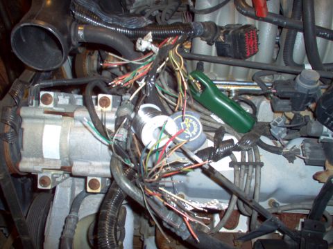1996 Ford Bronco - The thieves sawzalled the engine wiring harness, so I stripped all the wires & tinned the ends. [url=http://www.supermotors.net/registry/me…
