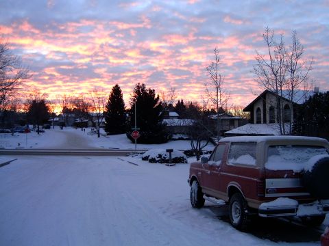 1989 Ford Bronco - Colorado sunrise