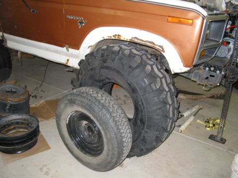 1981 Ford Bronco - That little bitty tire was on the Bronco when I bought it.