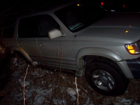 1983 Ford Bronco - A friend's 2Runner that spun a few times on ice & backed into this ditch.